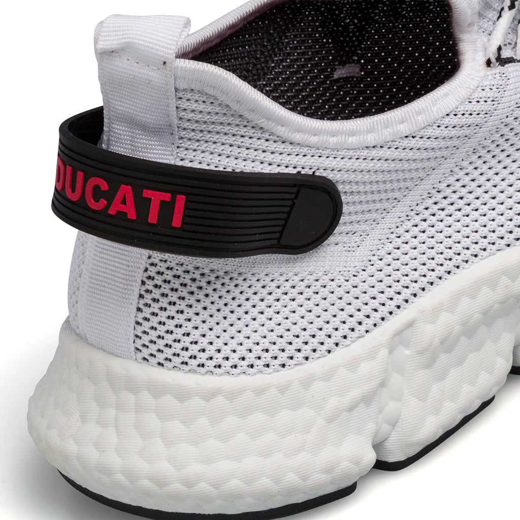 Sneakers bianche in mesh da uomo Ducati