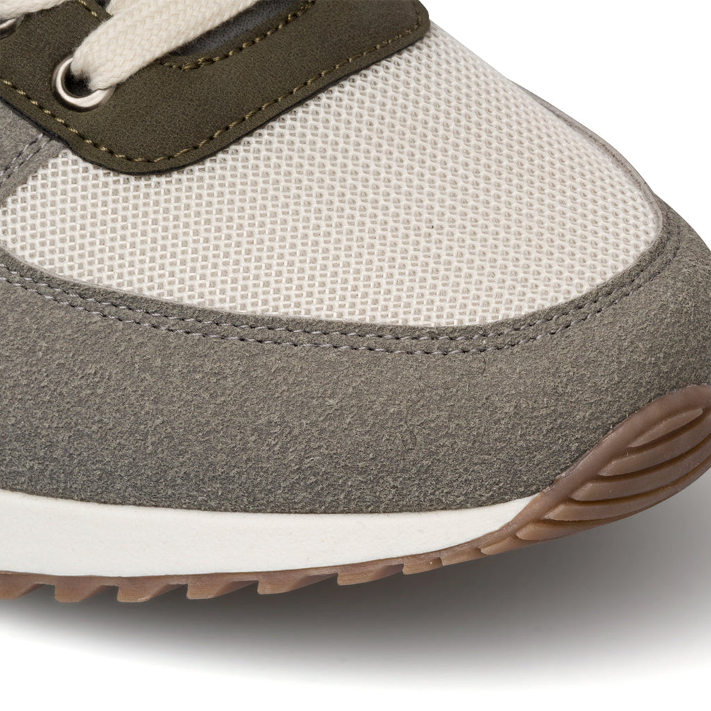 Sneakers khaki da uomo con logo laterale Ducati