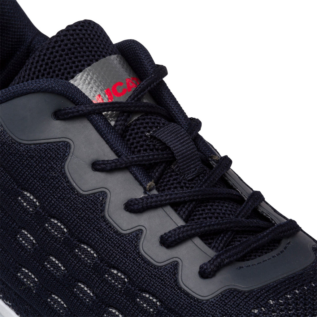 Sneakers blu e grigie in mesh da uomo Ducati