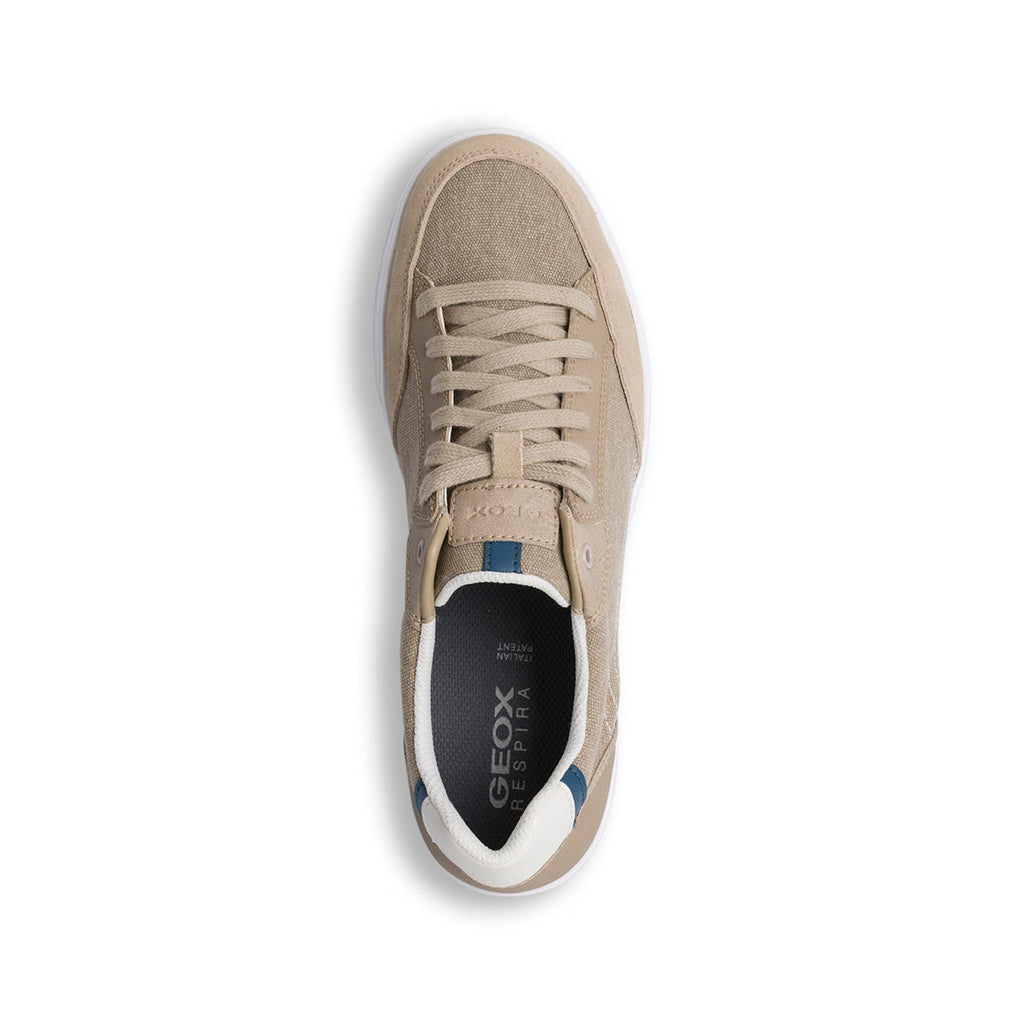 Sneakers beige in tela da uomo Geox Walee
