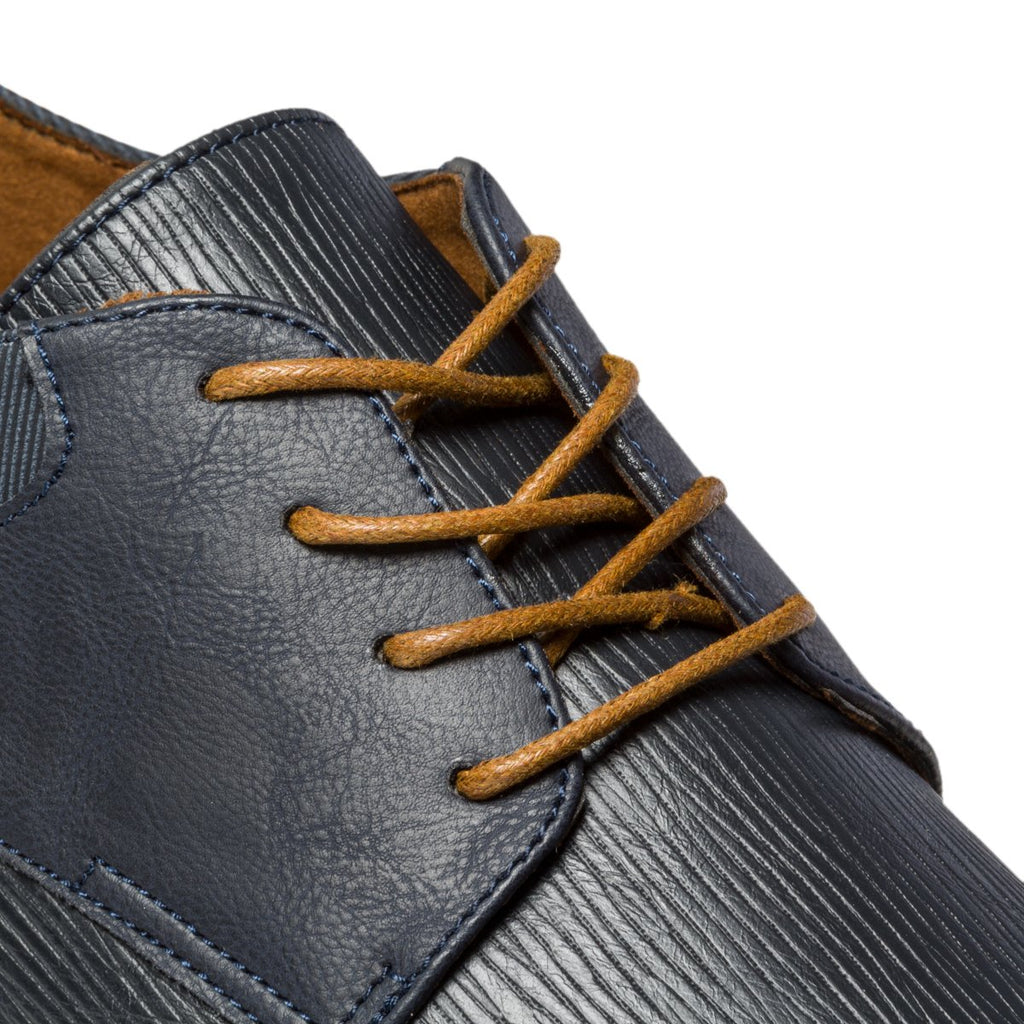 Stringate blu navy con lacci marroni Patrick