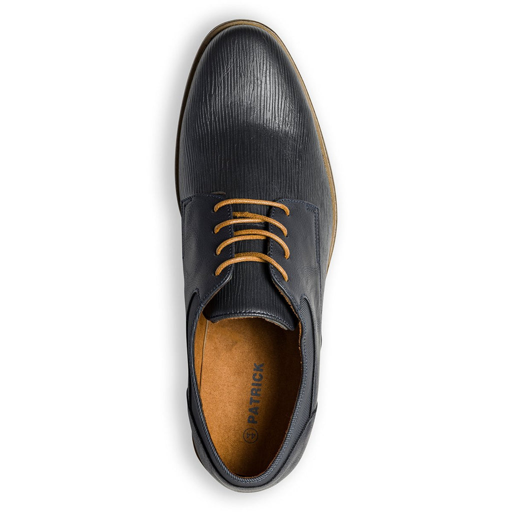 Stringate blu navy con lacci marroni Patrick