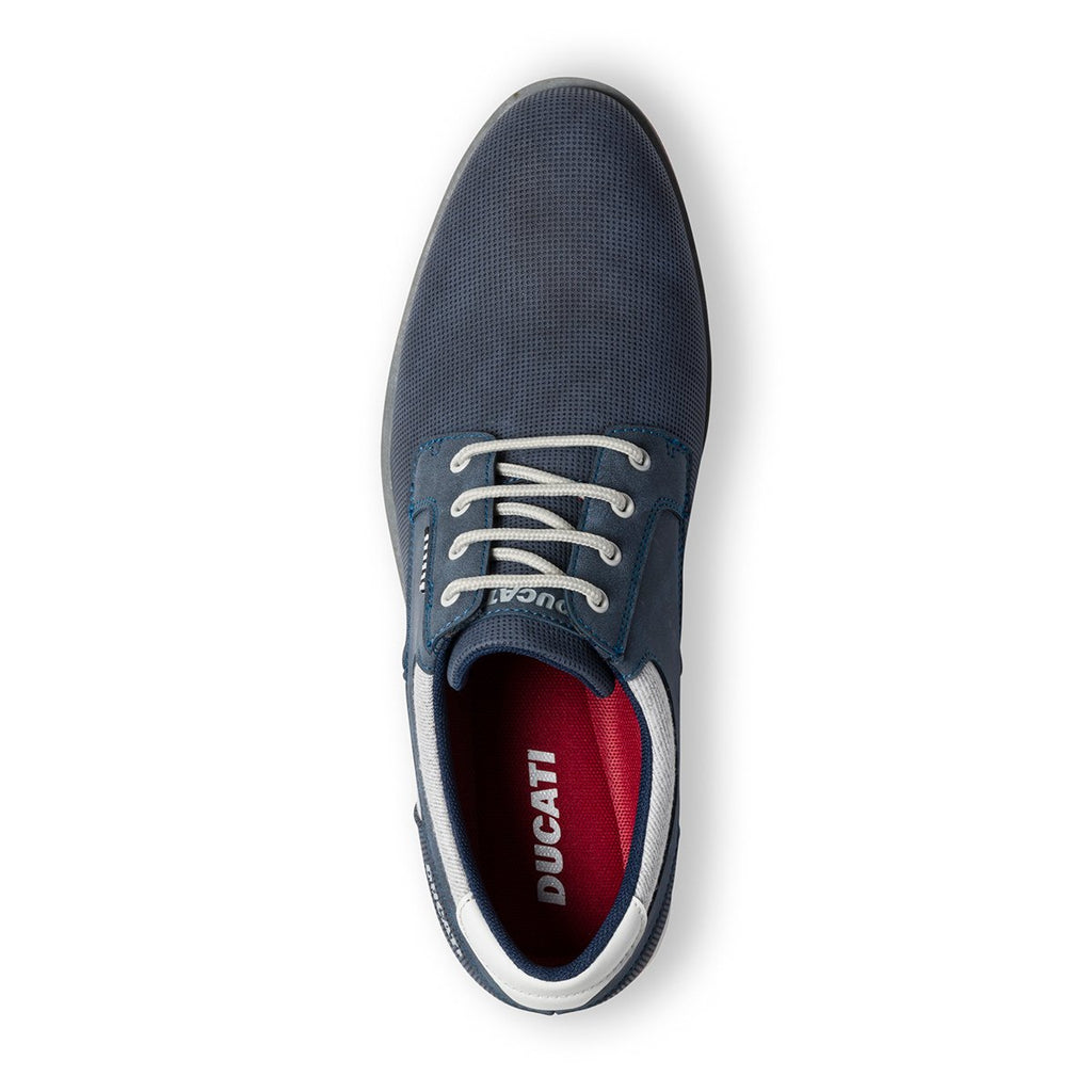 Stringate casual blu navy effetto traforato Ducati