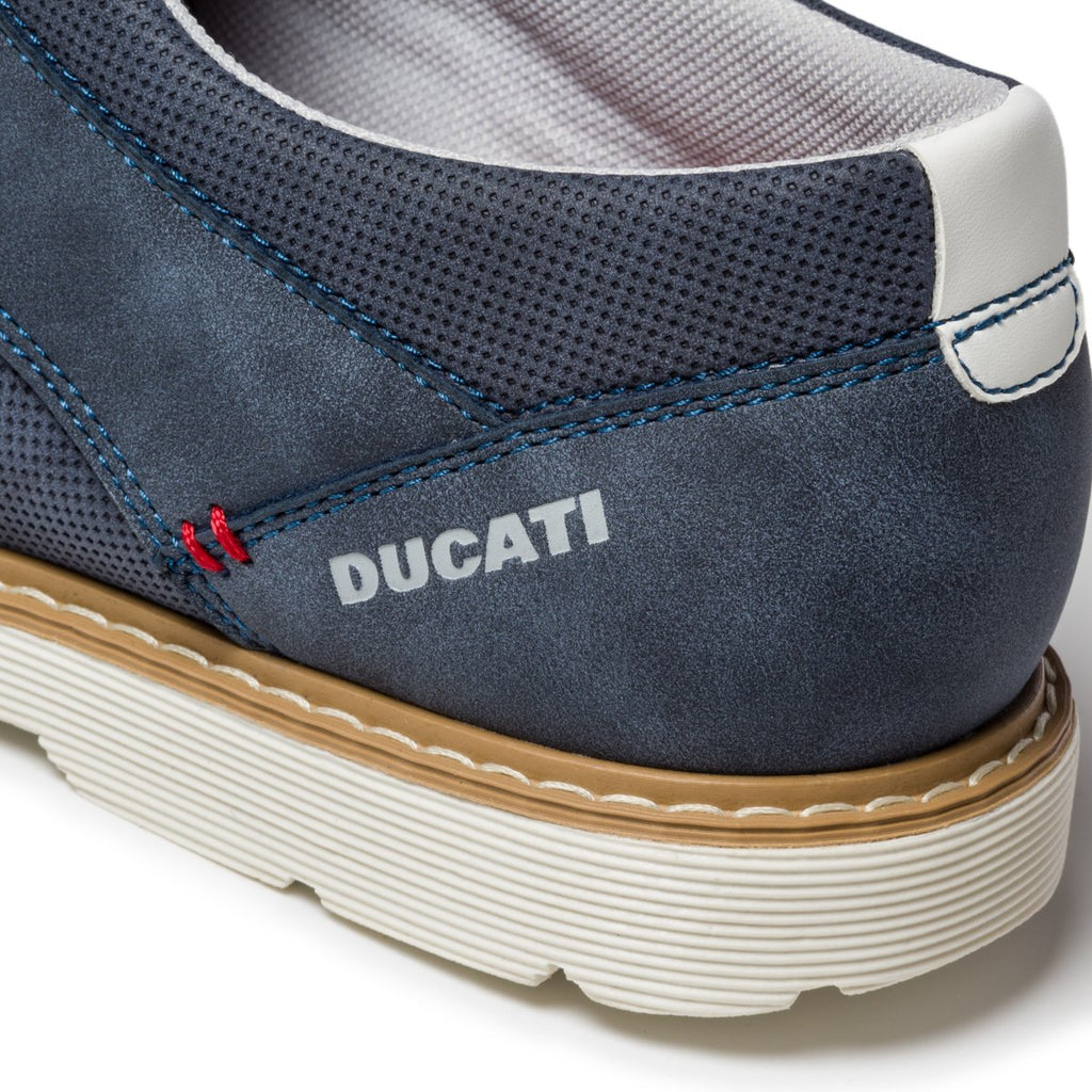 Stringate casual blu navy effetto traforato Ducati