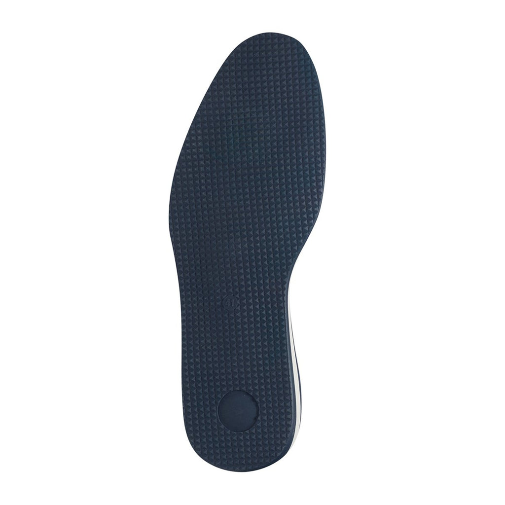 Stringate blu in similpelle martellata con allacciatura Derby Patrick