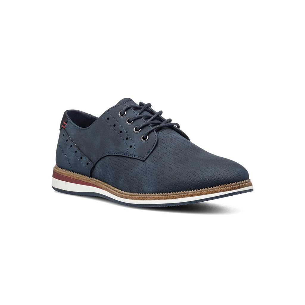 Stringate casual blu con dettagli traforati Patrick