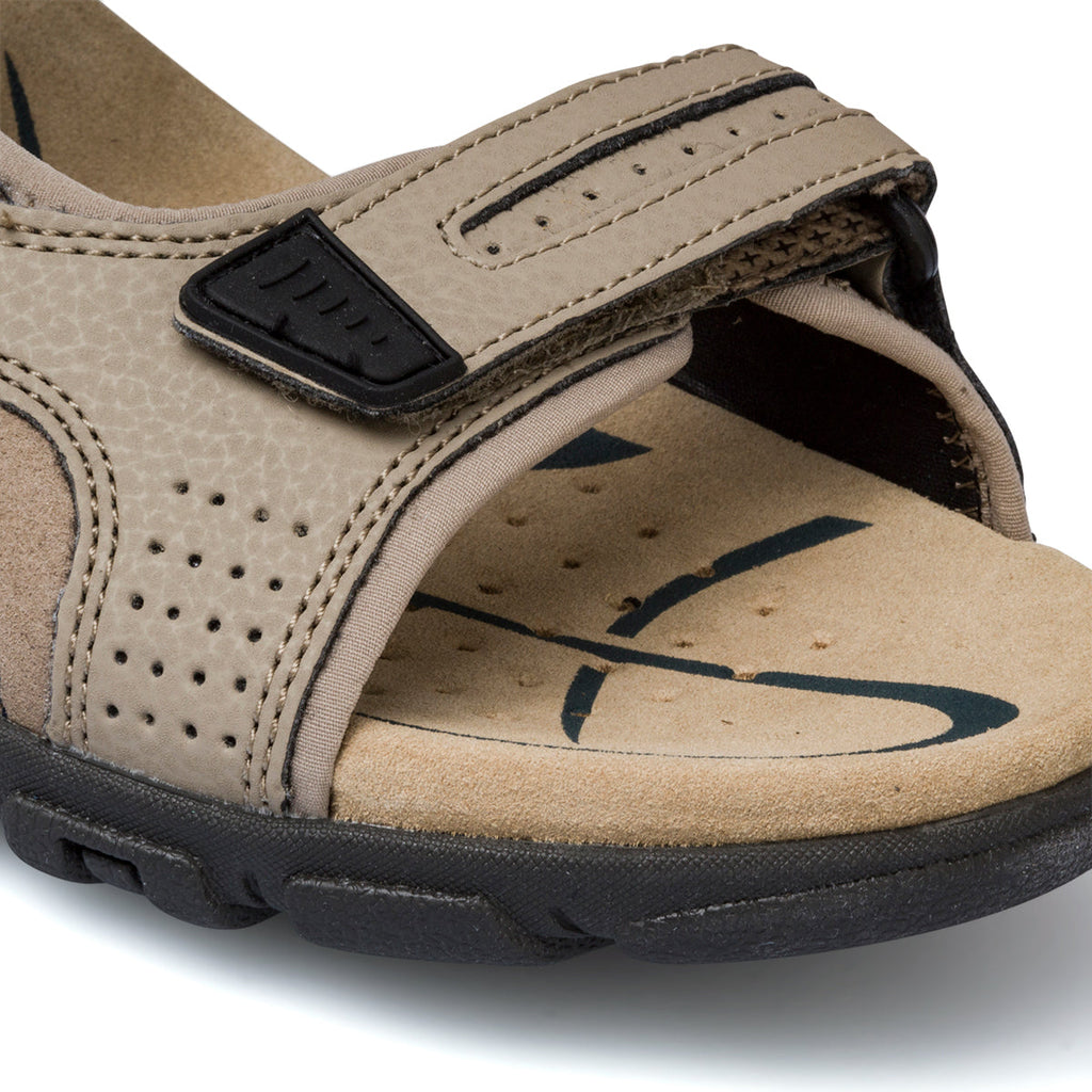 Sandali beige traforati da uomo Geox Strada