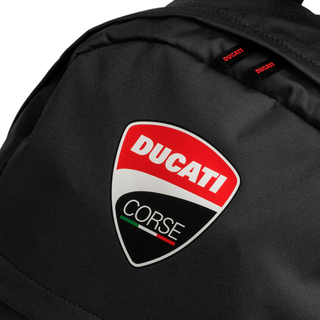 Zaino nero con badge Ducati Corse