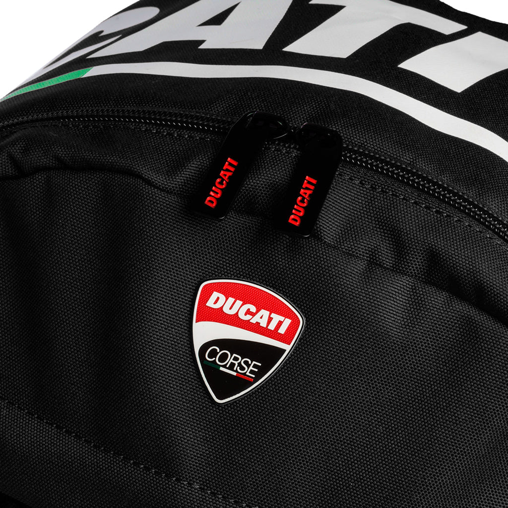 Zaino nero con badge Ducati Corse