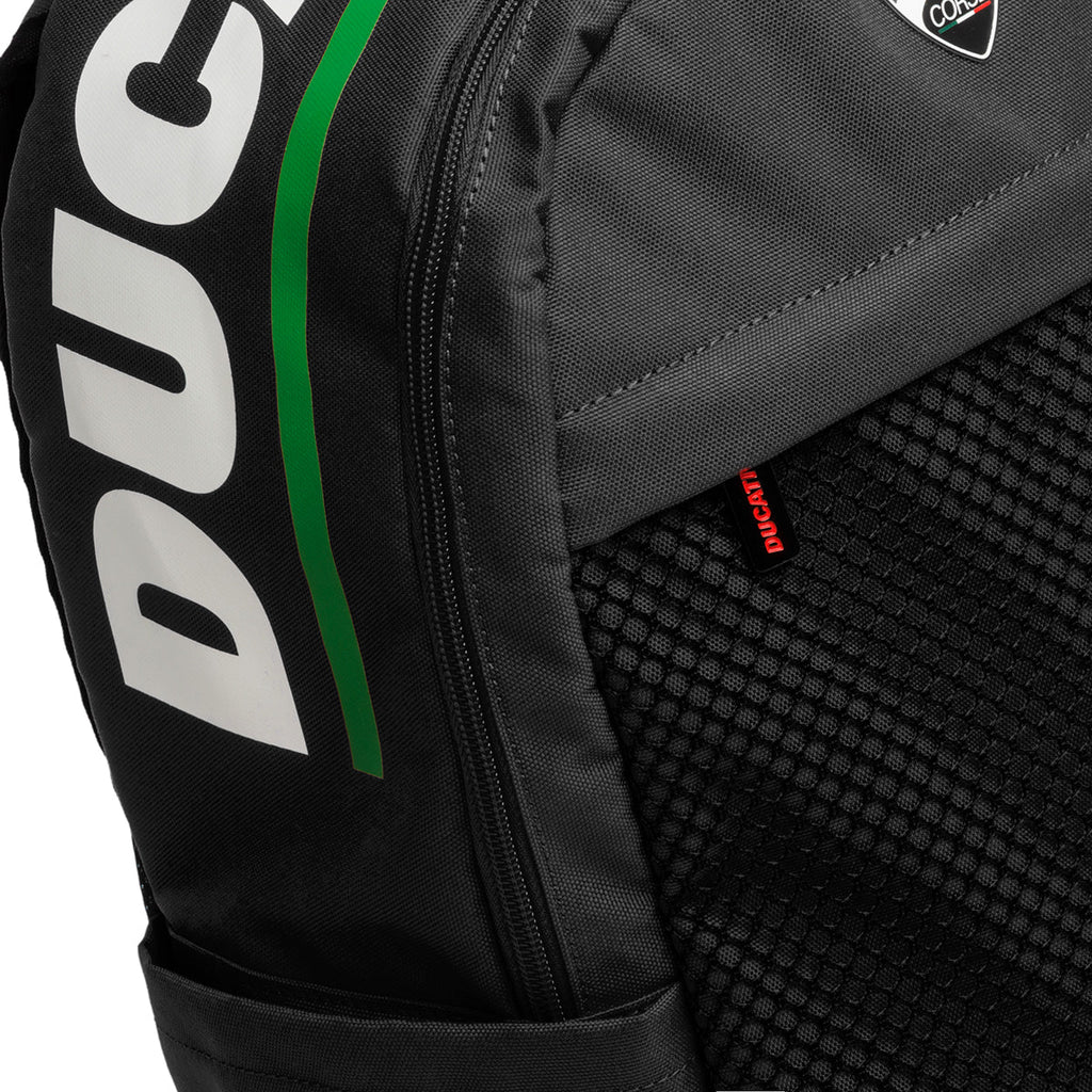 Zaino nero con badge Ducati Corse