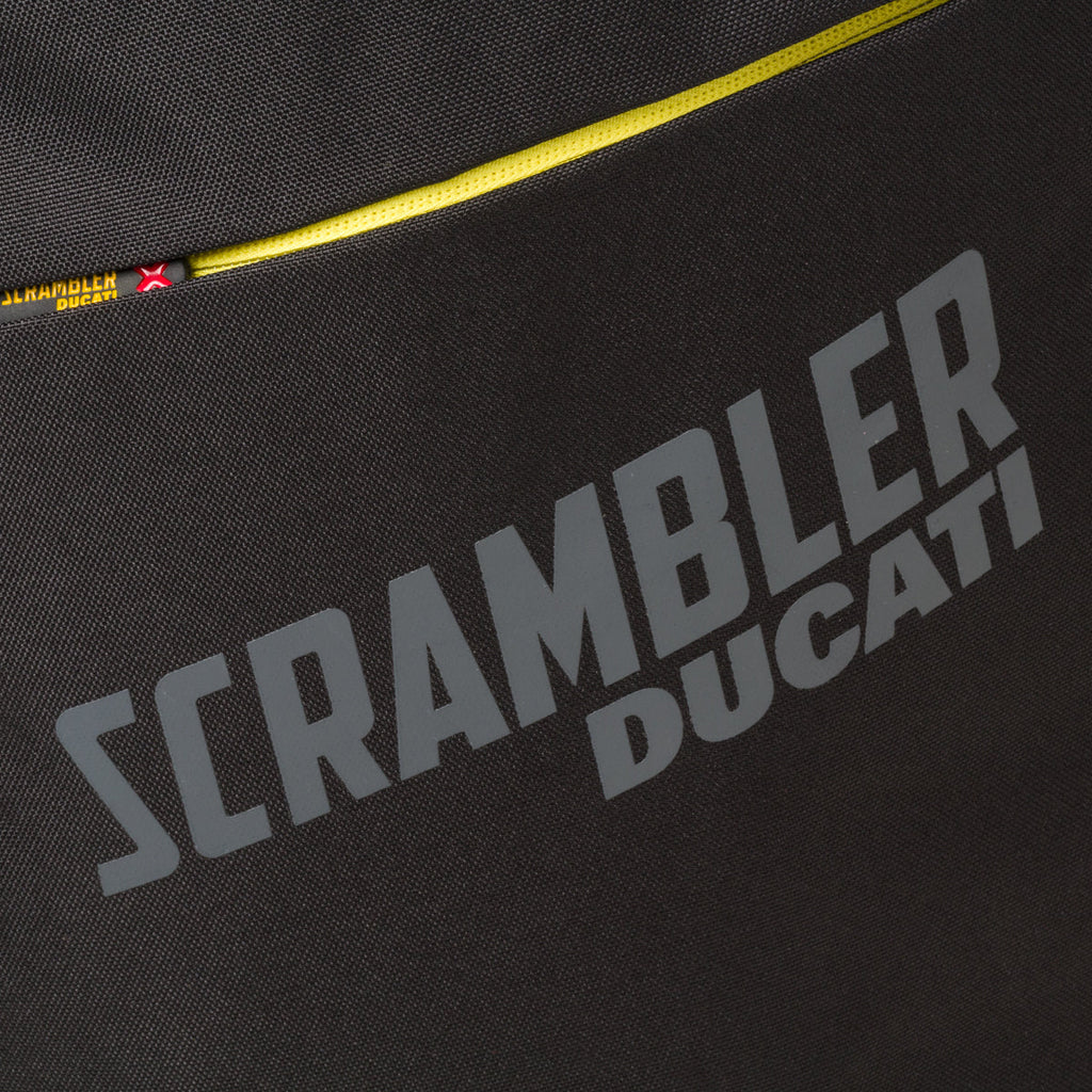 Zaino nero con logo frontale Scrambler Ducati