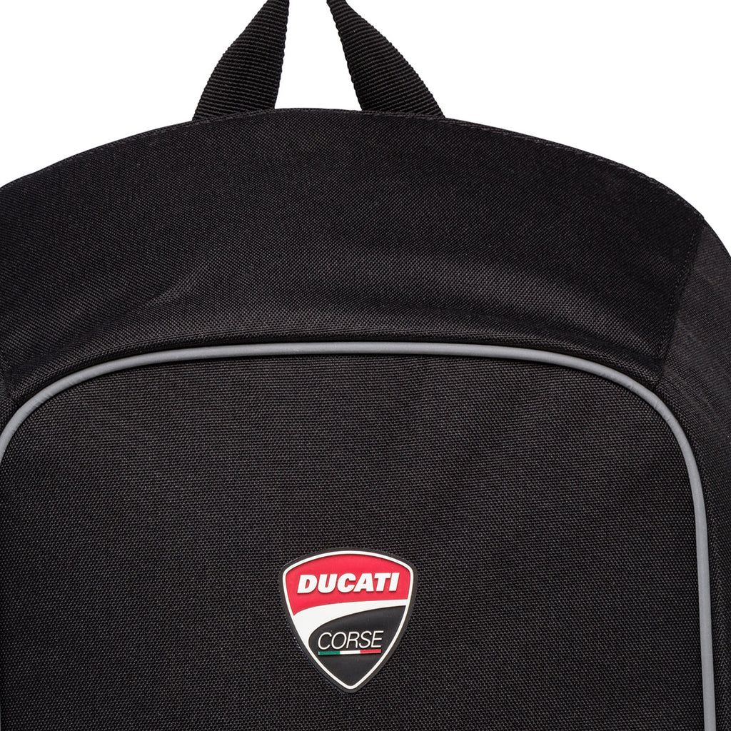 Zaino nero con badge Ducati Corse