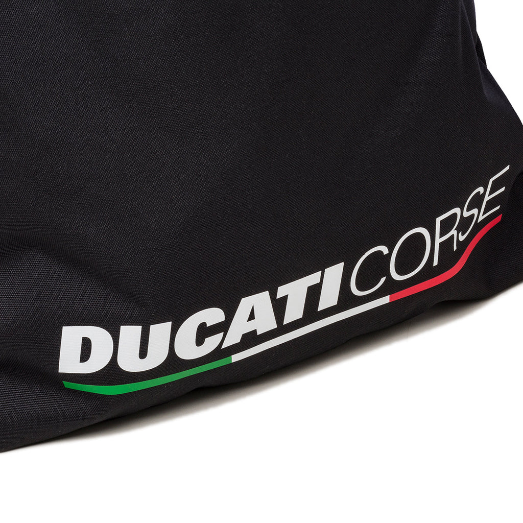 Sacca da palestra nera con logo Ducati Corse