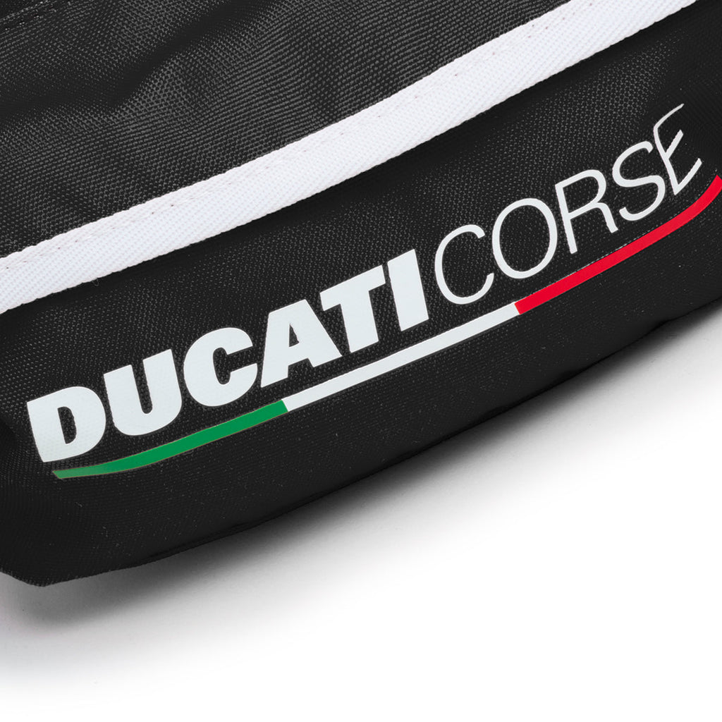 Marsupio nero con logo Ducati Corse