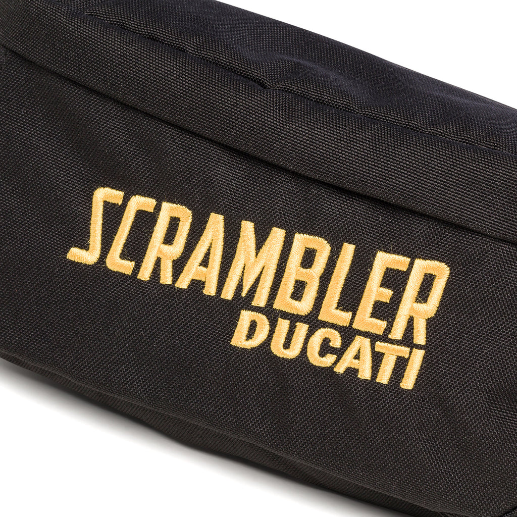 Marsupio nero con logo frontale Scrambler Ducati