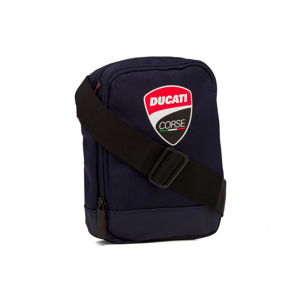 Borsello blu con logo frontale Ducati Corse