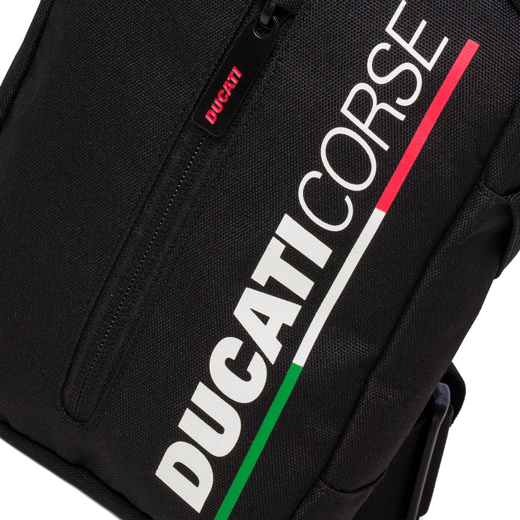 Borsello nero con logo frontale Ducati Corse