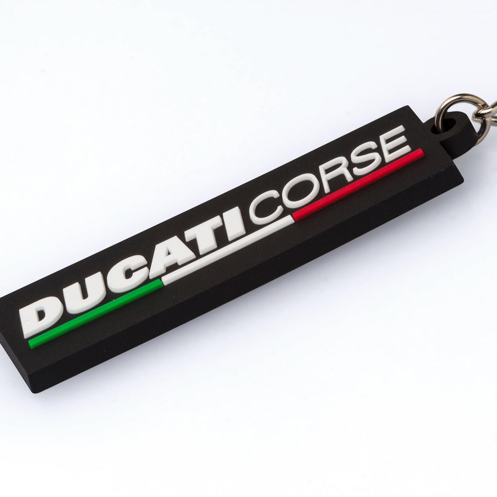 Portachiavi gommato con logo Ducati Corse