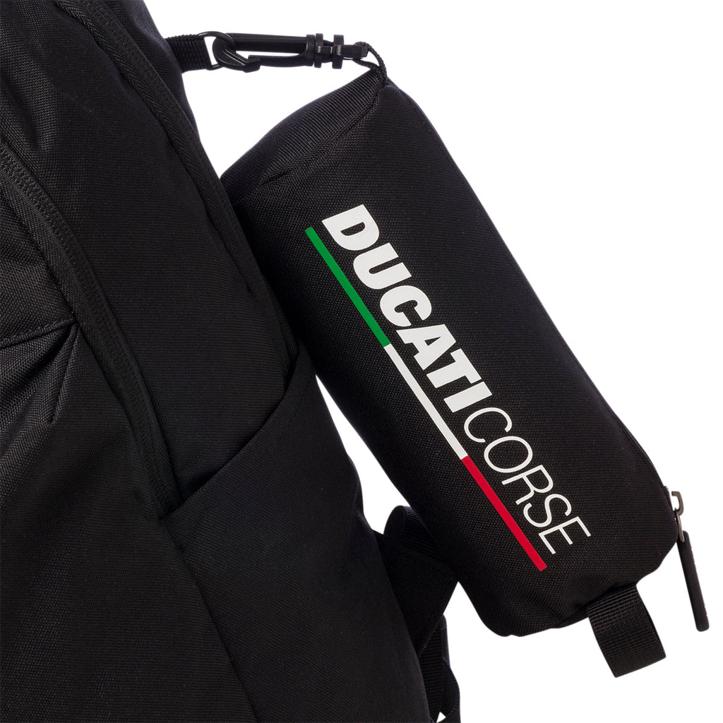 Zaino nero con astuccio portaoggetti Ducati Corse