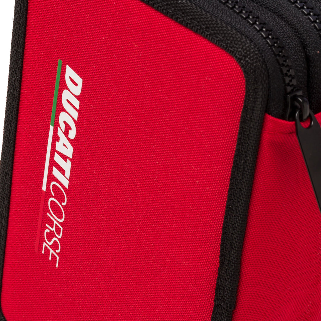 Astuccio a 3 cerniere rosso con badge Ducati Corse