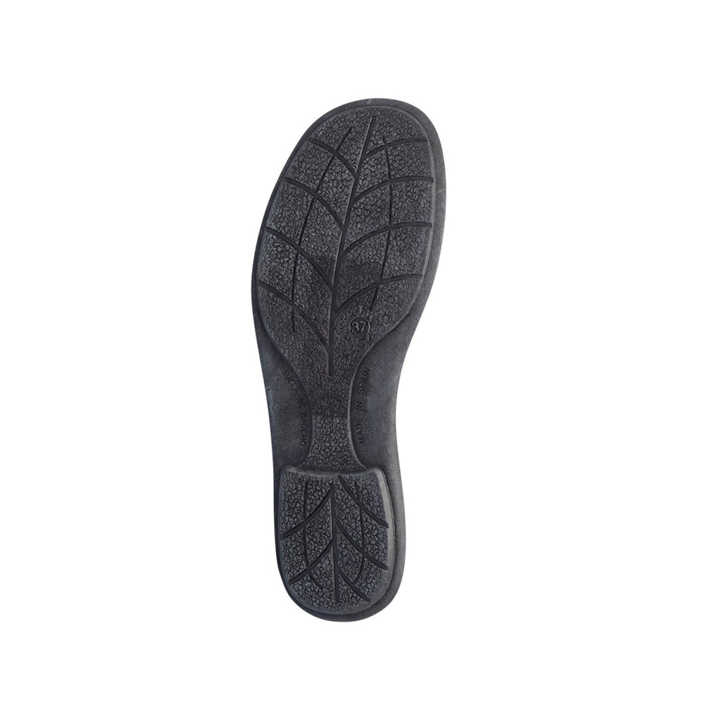 Pantofole da donna nere in tessuto con ponpon Annalisa Grenoble