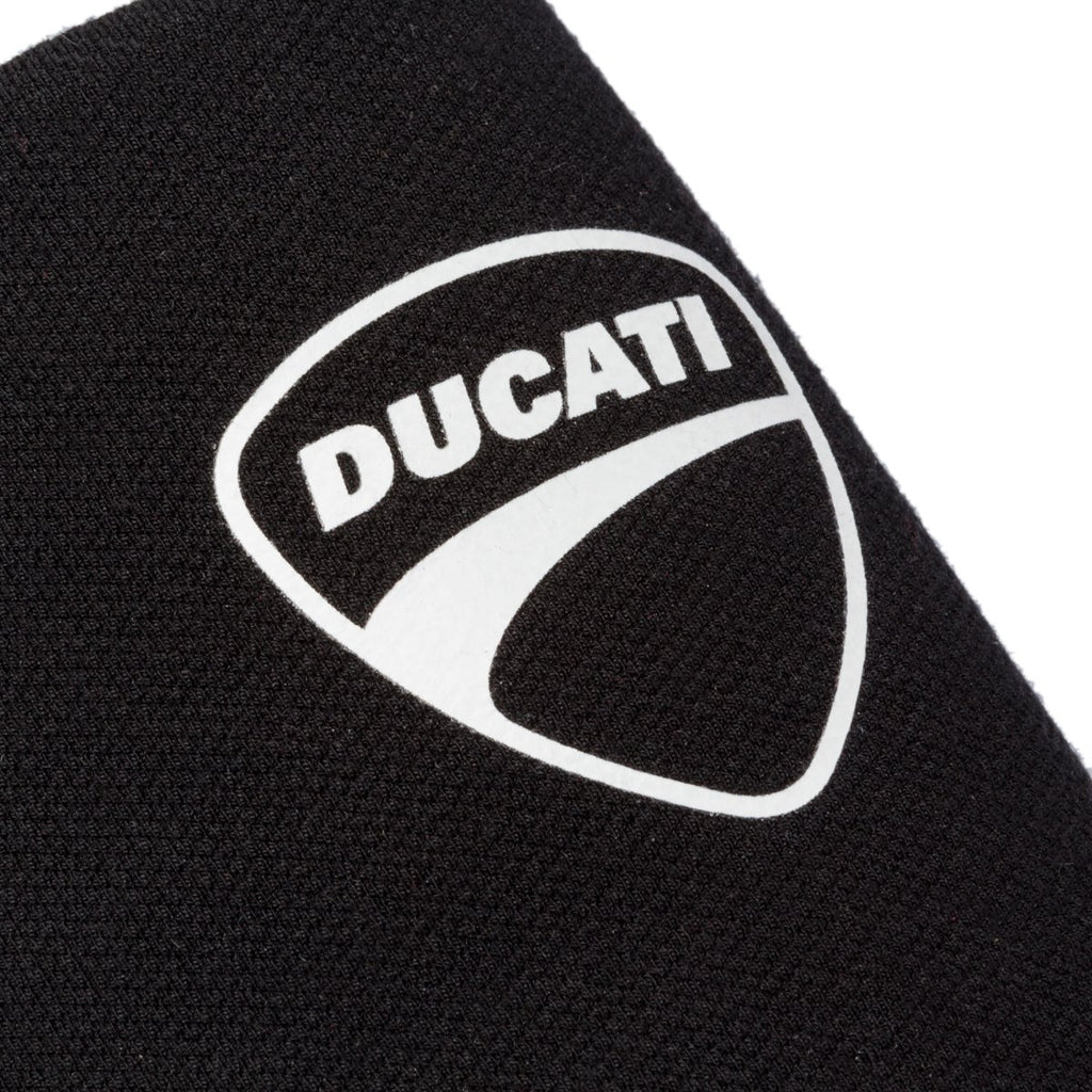 Pantofole da uomo nere con logo a contrasto Ducati