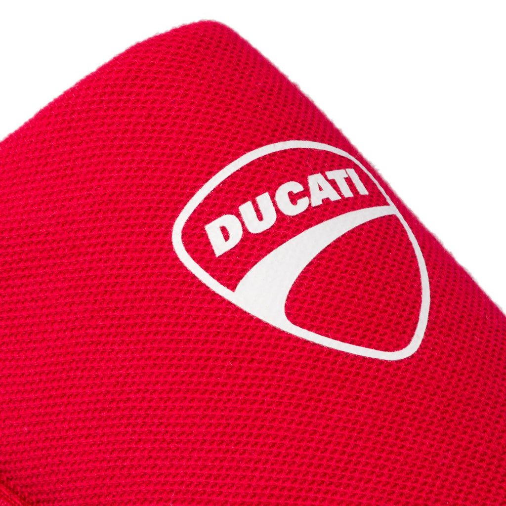 Pantofole da uomo rosse con logo a contrasto Ducati