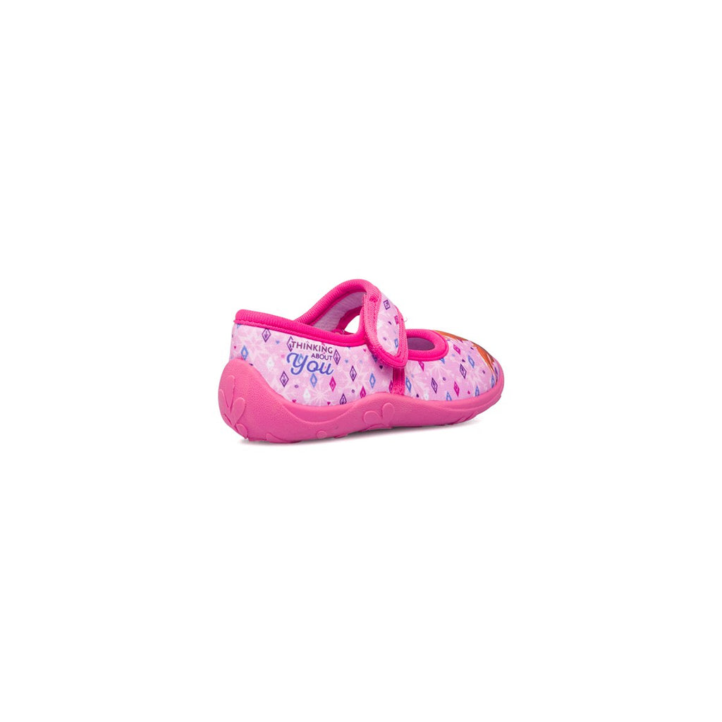 Pantofole da bambina fucsia con stampa Frozen