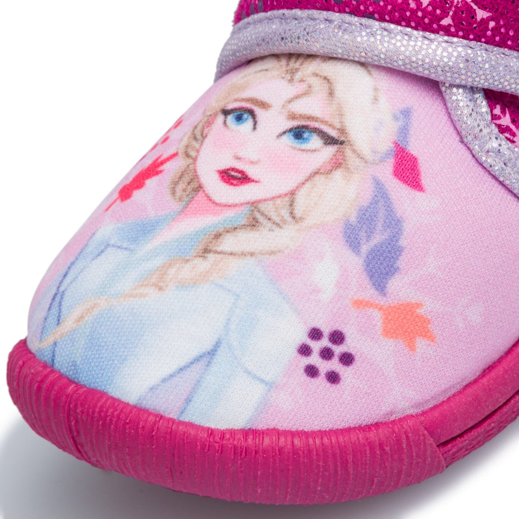 Pantofole da bambina fucsia con stampa Frozen