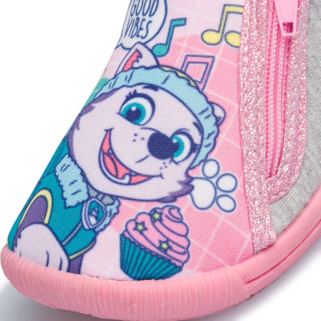 Pantofole da bambina rosa con stampa Paw Patrol