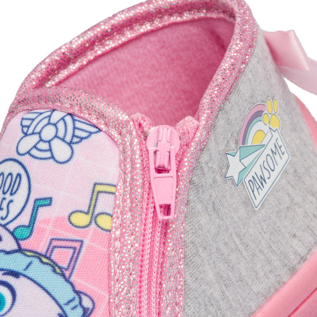 Pantofole da bambina rosa con stampa Paw Patrol