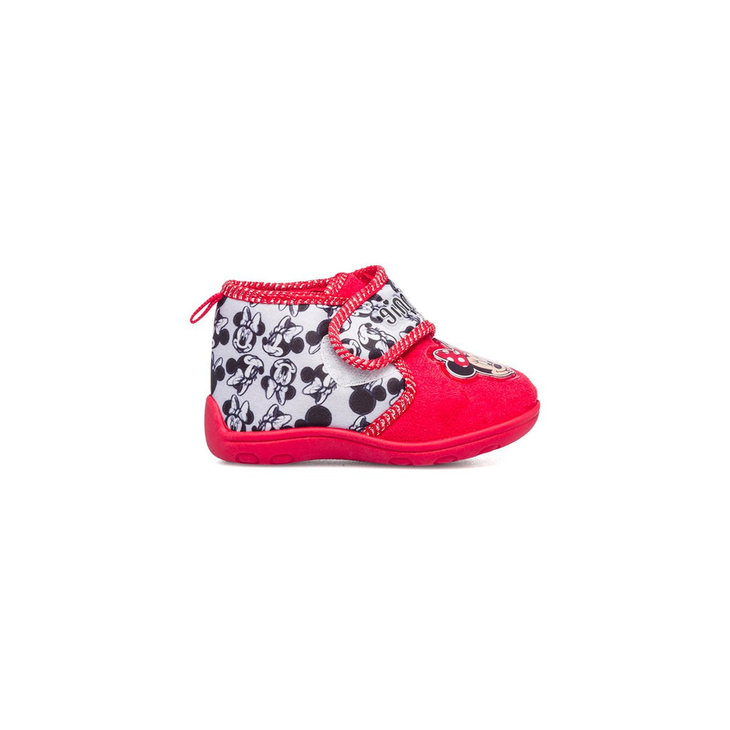 Pantofole da bambina rosse con stampa Minnie