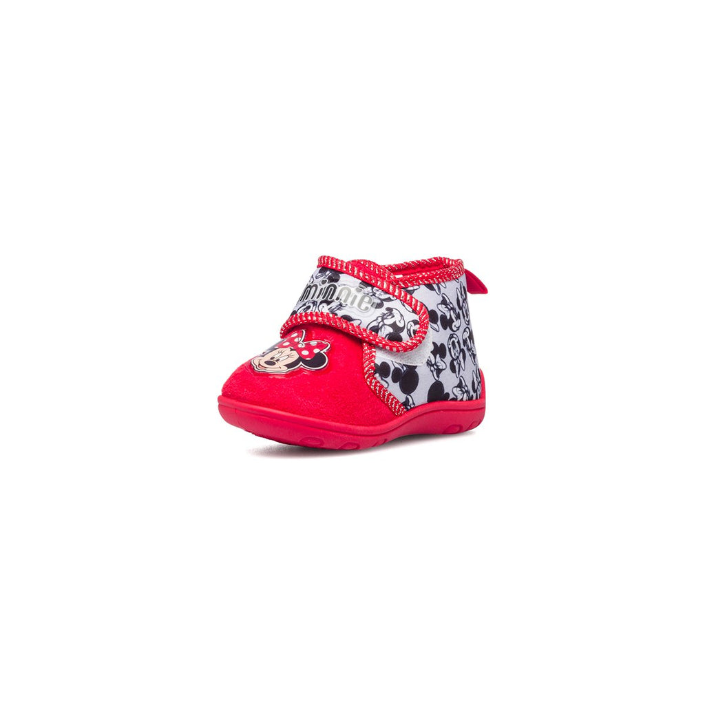 Pantofole da bambina rosse con stampa Minnie