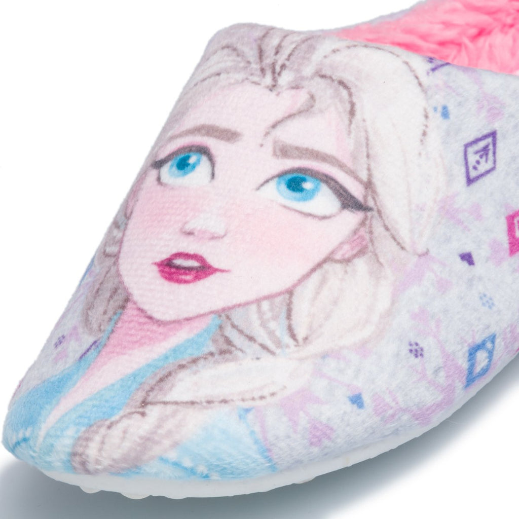 Pantofole da bambina lilla con stampa Frozen