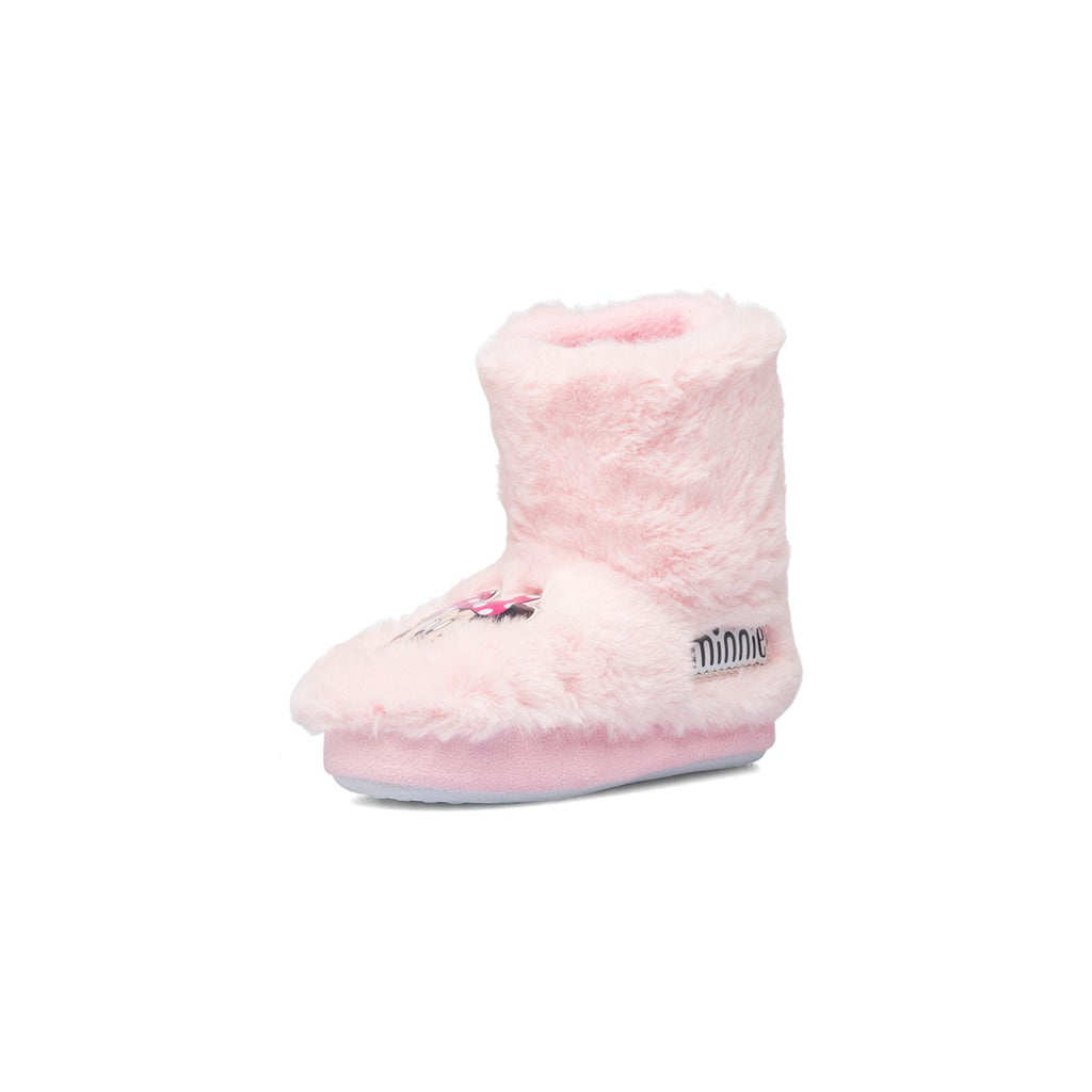 Pantofole da bambina rosa con stampa Minnie