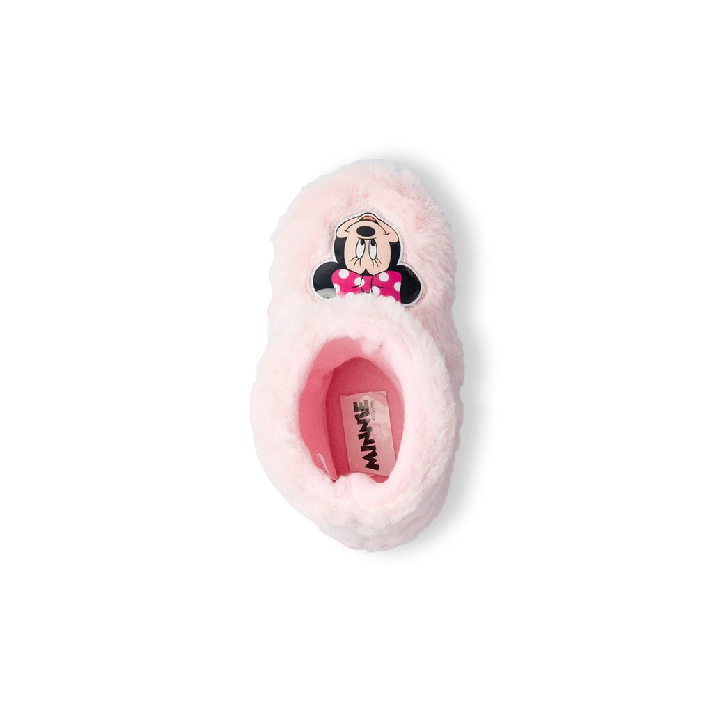 Pantofole da bambina rosa con stampa Minnie