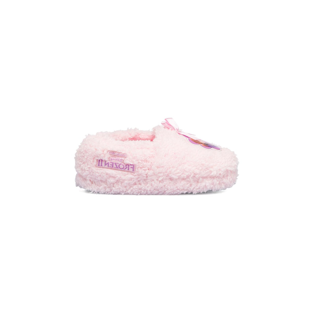 Pantofole da bambina rosa con stampa Frozen