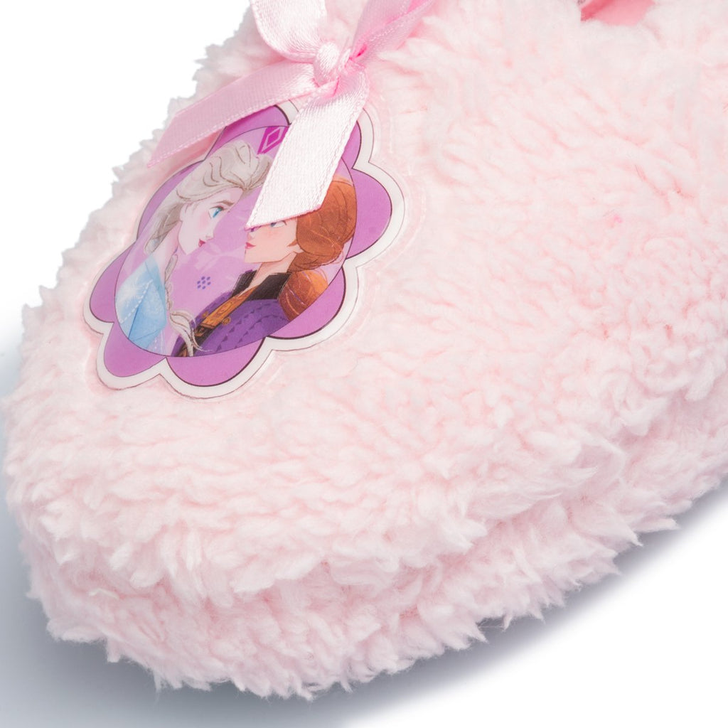 Pantofole da bambina rosa con stampa Frozen