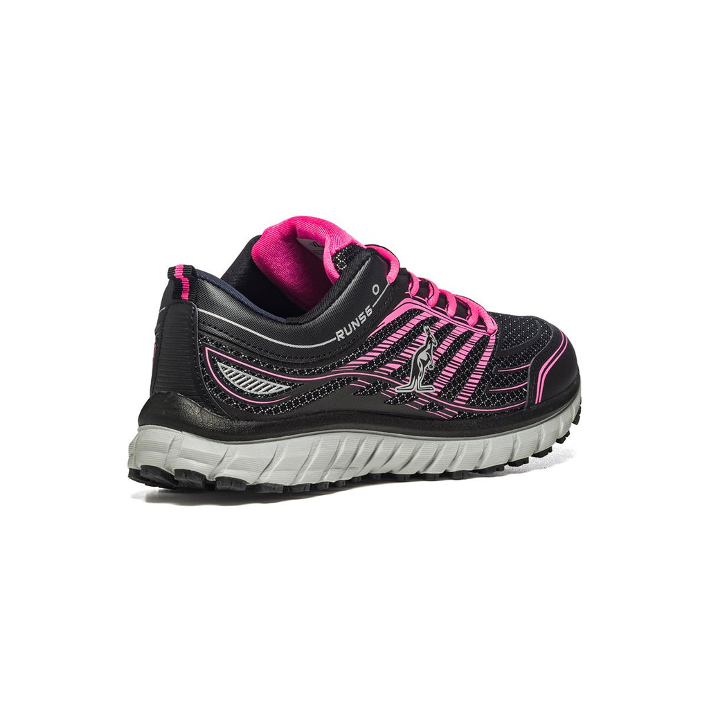 Scarpe da running nere e fucsia in tessuto con logo Australian Running 3