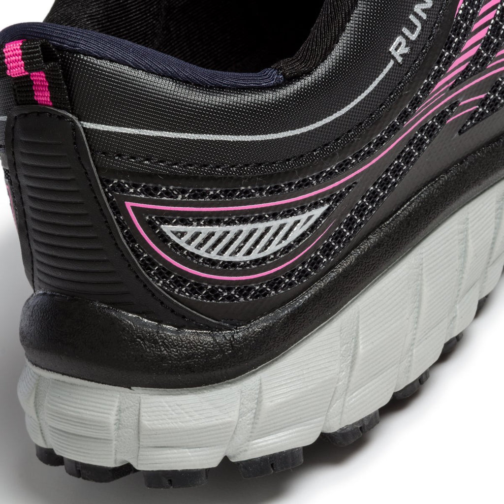 Scarpe da running nere e fucsia in tessuto con logo Australian Running 3