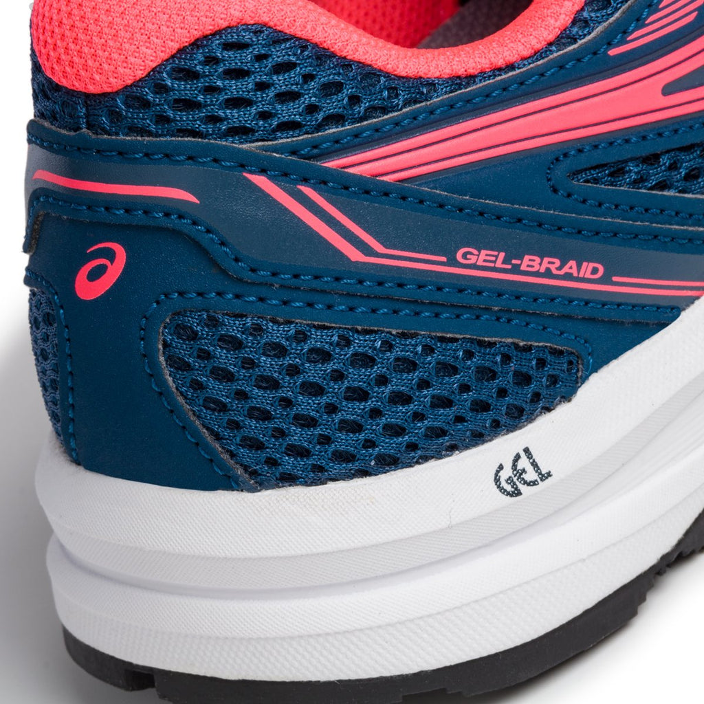 Scarpe da running blu in tessuto mesh Asics Gel-Braid