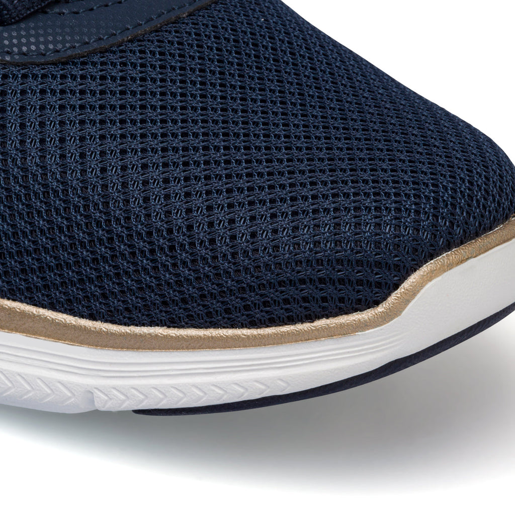 Scarpe da ginnastica blu da donna con logo Skechers Flex Appeal 4.0