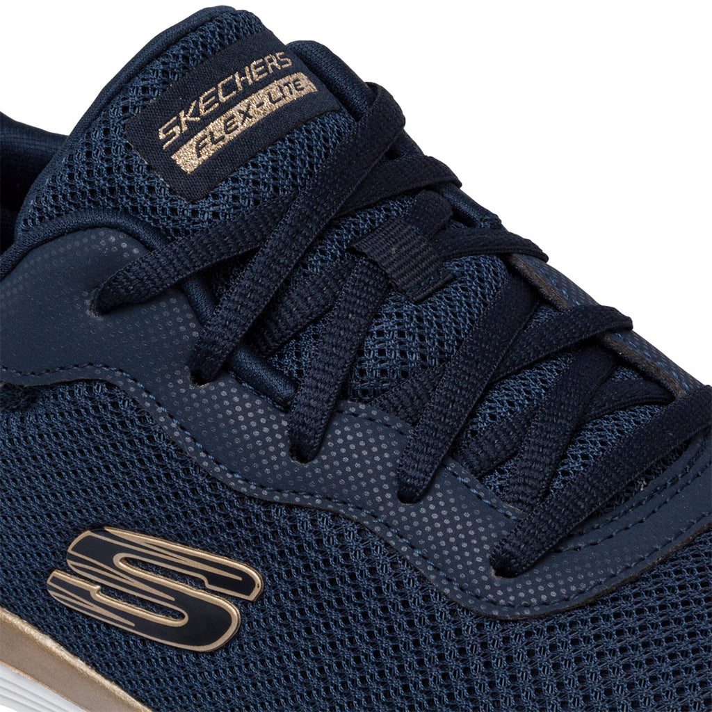 Scarpe da ginnastica blu da donna con logo Skechers Flex Appeal 4.0