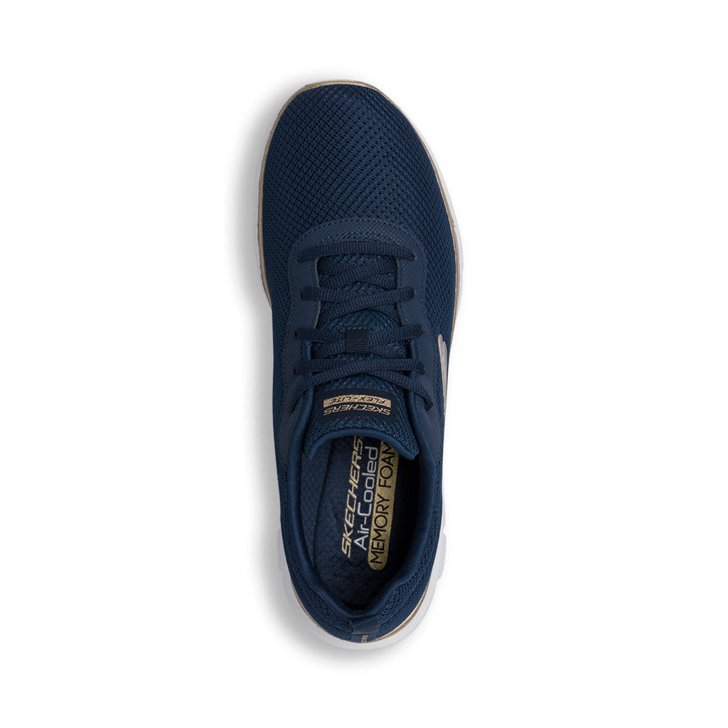 Scarpe da ginnastica blu da donna con logo Skechers Flex Appeal 4.0