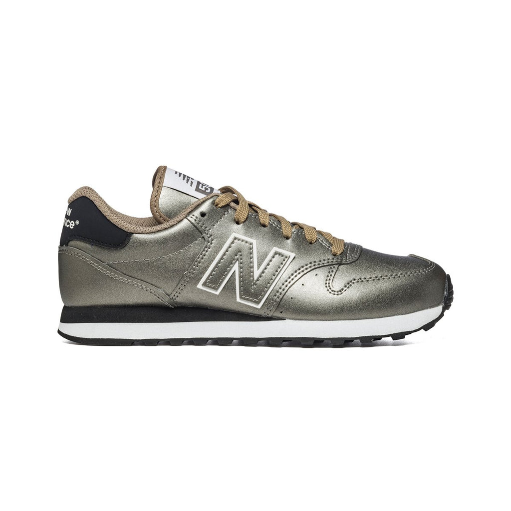 Sneakers argento effetto laminato New Balance 500 Metallic