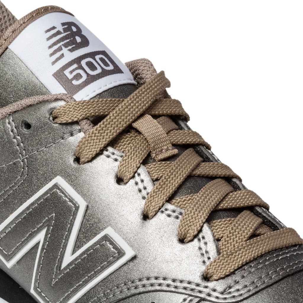 Sneakers argento effetto laminato New Balance 500 Metallic