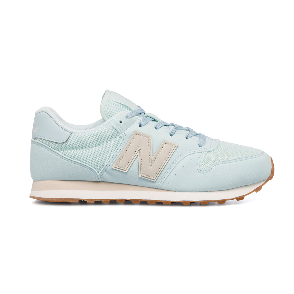 Scarpe sportive azzurre da donna con logo grigio New Balance 500