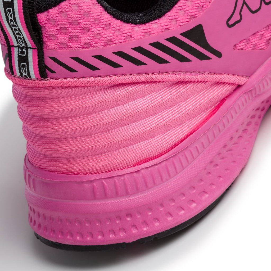 Scarpe da running rosa in tessuto mesh con logo laterale Kappa Nennis
