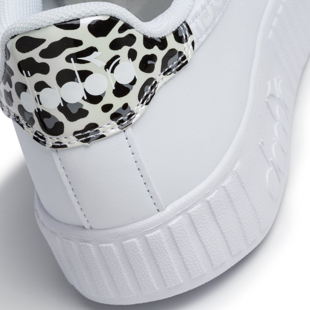 Sneakers bianche con logo laterale animalier Diadora Game P Step