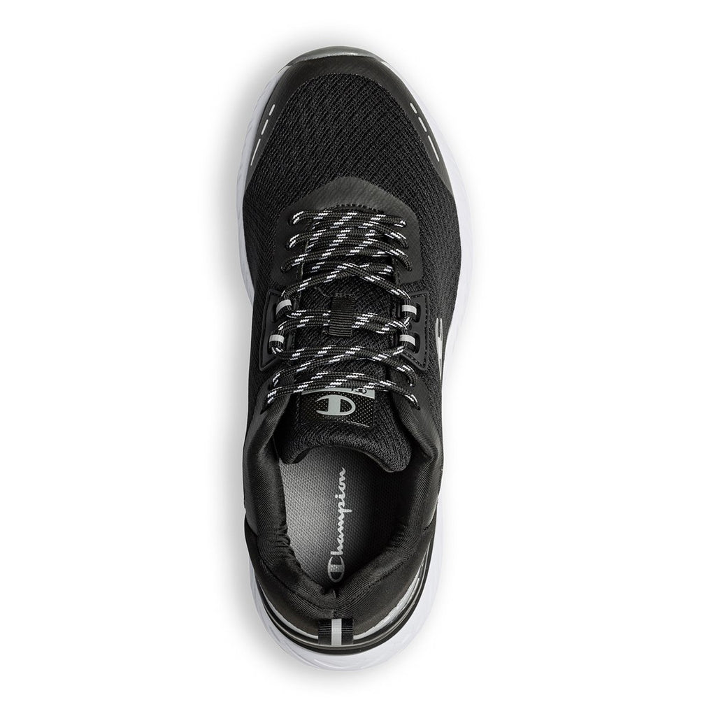 Scarpe da running nere e grigie con logo laterale Champion Bold XS